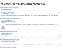 Tablet Screenshot of blog.policystat.com